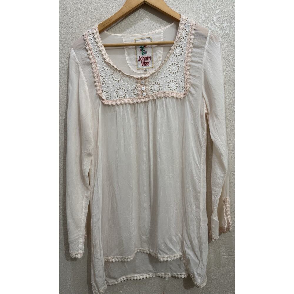 Johnny Was Blouse Tunic Womens Size S